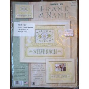 Dimensions Cross Stitch Kit #6983 Sunshine Welcome Frame a Name new old stock